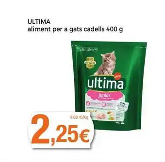 Supermercats Jespac Ultima aliment per a gats cadells oferta