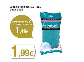 Supermercats Jespac Esponja tonificant actibel doble acció oferta