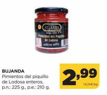 Alimerka Bujanda pimientos del piquillo de lodosa enteros oferta