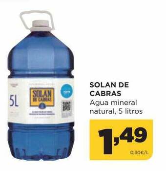 Alimerka Solan de cabras agua mineral natural oferta
