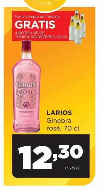 Alimerka Larios ginebra rosé oferta