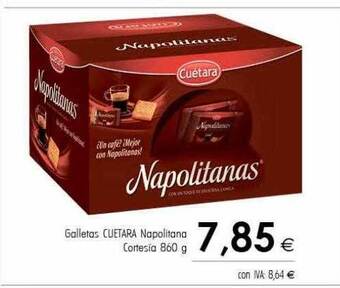 Cash Ifa Galletas cuetara napolitana cortesía oferta