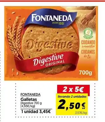 Hiper Usera Fontaneda galletas digestive oferta