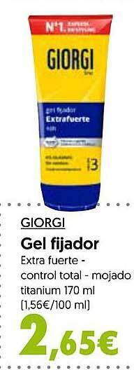 Hiper Usera Giorgi gel fijador oferta