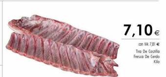 Cash Ifa Tira de costilla fresca de cerdo kilo oferta