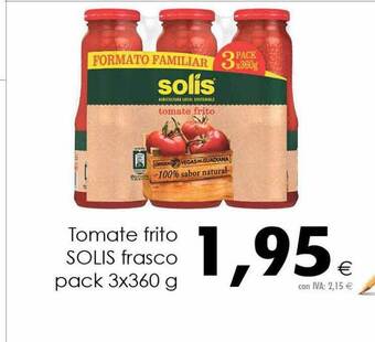 Cash Ifa Tomate frito solis frasco pack 3 oferta