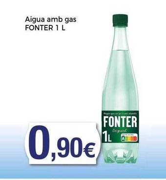 Aigua amb gas fonter