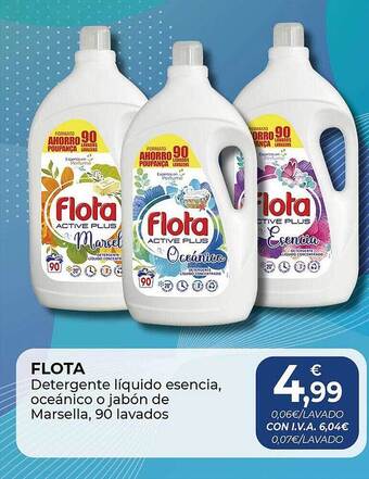 CashDiplo Flota detergente liquido esencia oceánico o jabón de marsella oferta