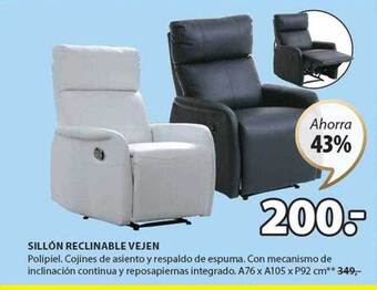 JYSK Sillón reclinable vejen oferta