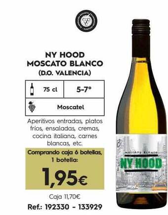 Makro Ny hood moscato blanco (d.o. valencia) oferta