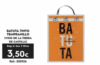 Makro Batuta tinto tempranillo (vino de la tierra de castilla) oferta