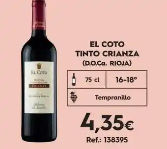Makro El coto tinto crianza (d.o.ca. rioja) oferta