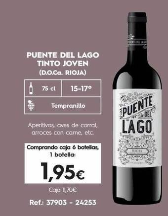 Makro Puente del lago tinto joven (d.o.ca. rioja) oferta