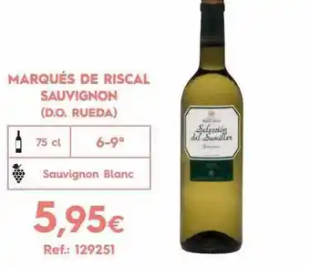Makro Marqués de riscal sauvignon (d.o. rueda) oferta