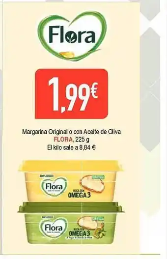 Margarina original o con aceite de oliva flora
