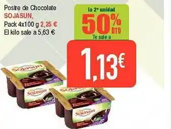Masymas La 2a unidad 50% dto postre de chocolate sojasun oferta