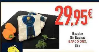 Masymas Bacalao sin espinas barco oro kilo oferta