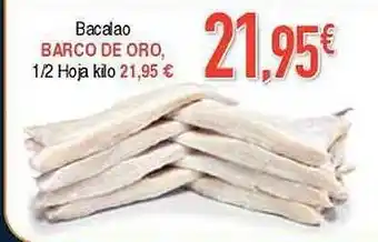 Masymas Bacalao barco de oro 1-2 hoja kilo oferta