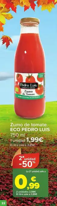 Carrefour Zumo de tomate eco pedro luis oferta