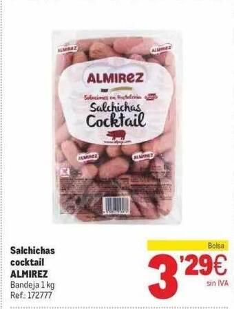 Makro Salchichas cocktail almirez oferta