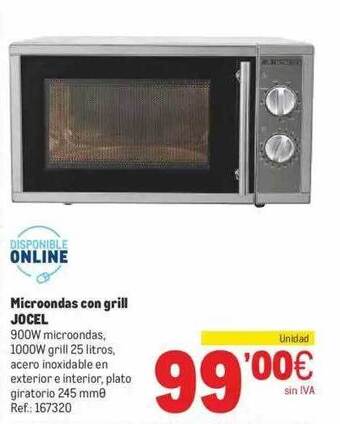 Makro Microondas con grill jocel oferta