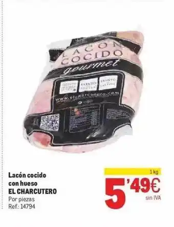 Makro Lacón cocido con hueso el charcutero oferta