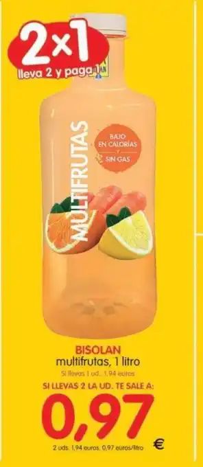 Alimerka Bisolan multifrutas, 1L oferta