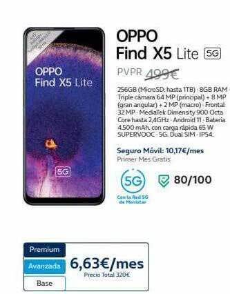 Movistar Oppo find x5 lite 5g oferta