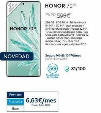 Movistar Honor 70 oferta