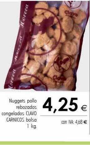 Cash Ifa Nuggets pollo rebozados congelados clavo carnicos bolsa oferta