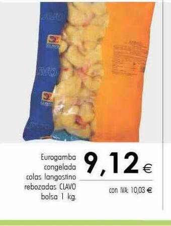 Cash Ifa Eurogamba congelada colas langostino rebozadas clavo oferta