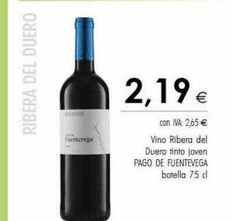 Cash Ifa Vino ribera del duero tinto joven pago de fuentevega botella oferta