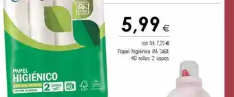 Cash Ifa Papel higiénico ifa sabe 40 rollos 2 capas oferta