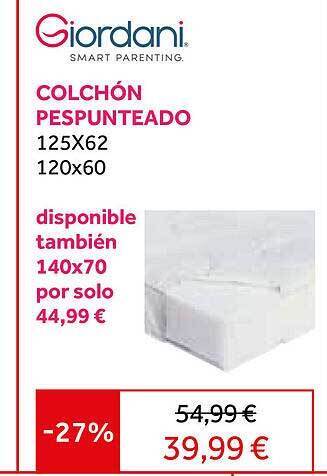 Giordani colchón pespunteado