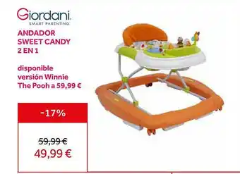 Prénatal Giordani andador sweet candy 2 en 1 oferta