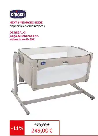 Prénatal Chicco next 2me magic beige oferta