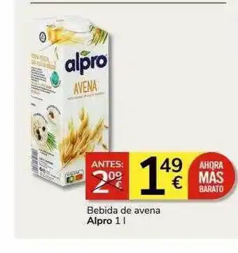 Supermercados Charter Bebida de avena alpro oferta