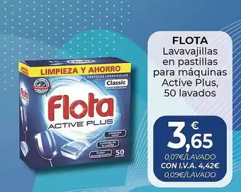 CashDiplo Flota lavavajillas en pastillas para máquinas active plus 50 lavados oferta