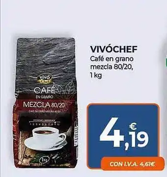 CashDiplo Vivóchef café en grano mezcla 80-20 oferta