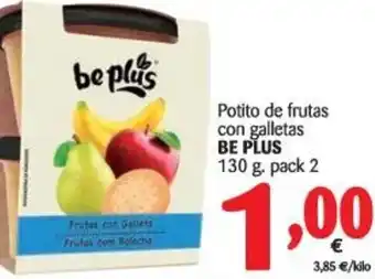 Alimerka Be Plus Polito de frutas con galletas 130g oferta