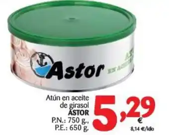 Alimerka Astor Atún en aceite de girasol 750g oferta