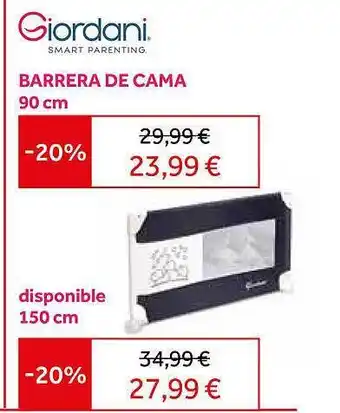 Prénatal Giordani barrera de cama oferta
