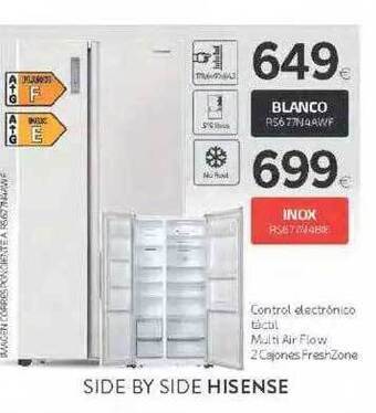 Tien 21 Side by side hisense oferta