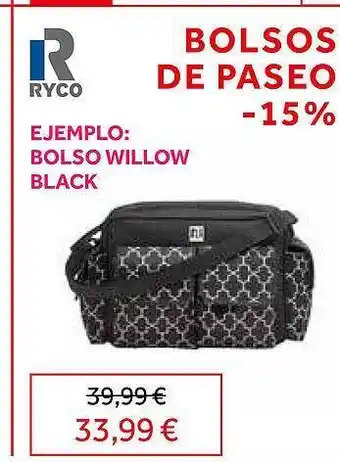 Prénatal Ryco bolso willow black oferta