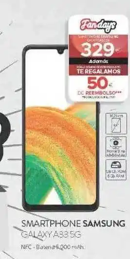 Tien 21 Smartphone samsung galaxy a33 5g oferta
