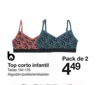 Zeeman Top corto infantil oferta