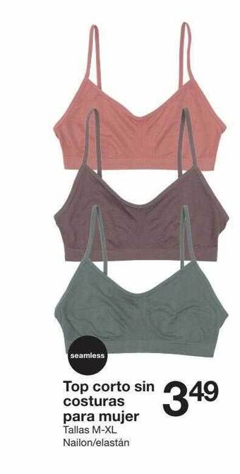 Zeeman Top corto sin costuras para mujer oferta