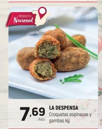 Coviran La Despensa Croquetas espinacas y gambas oferta