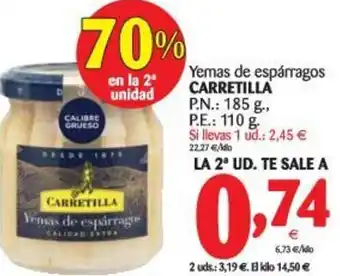 Alimerka Carretilla Yemas de espárragos 185g oferta