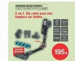 Milar Especial mascotas aspirador escoba rowenta xpert 3.60 697two flex animal 3 en 1. sin cable para una limpieza sin límites. oferta
